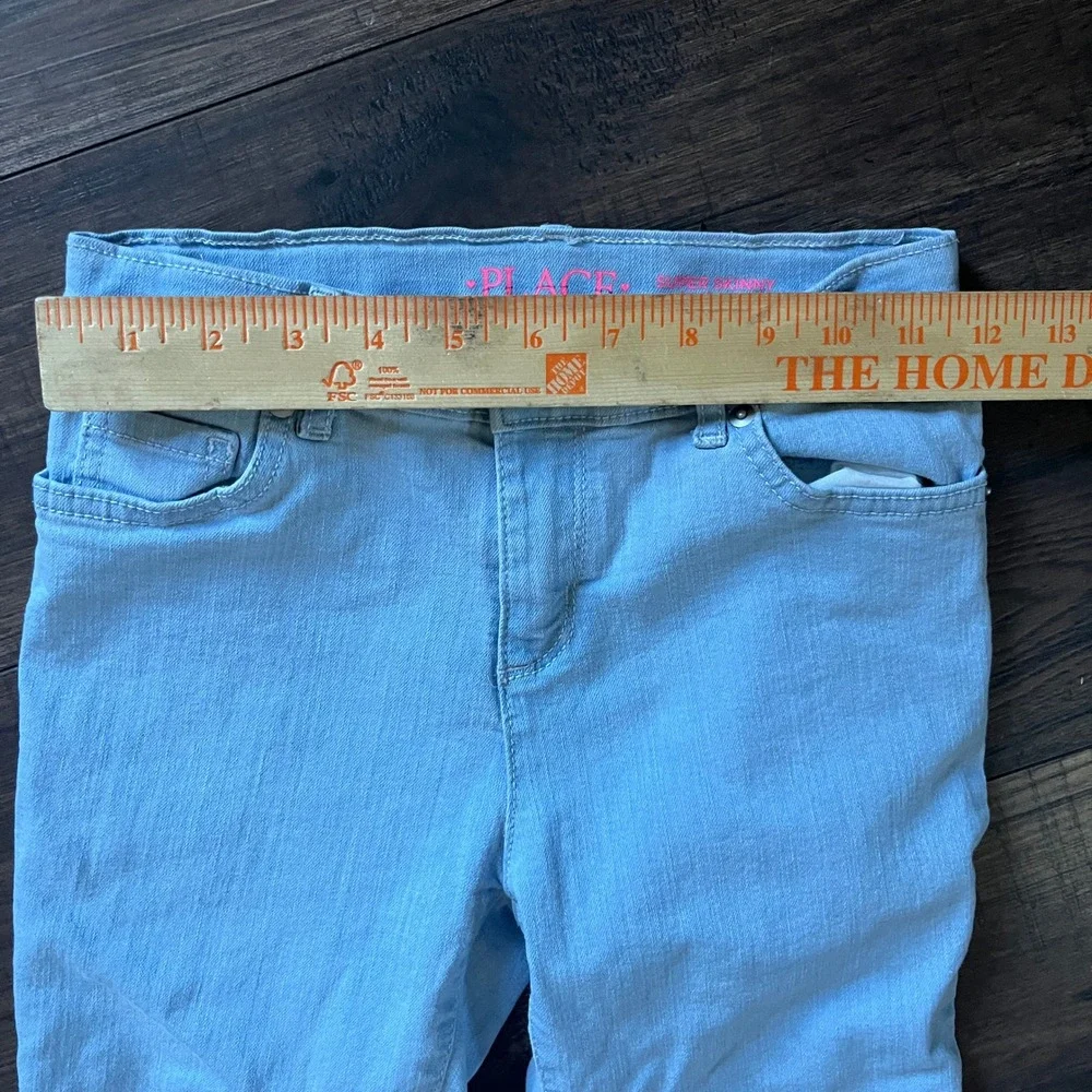 The Children's Place Super Slim Light Wash Blue Size 12 Stretch Straight Jeans